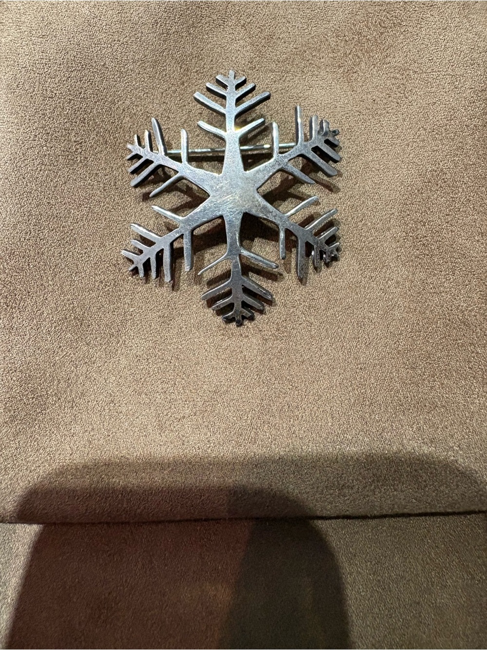 J. Hayes Aspen Sterling Snowflake Pin - Silver - Picture 2 of 2